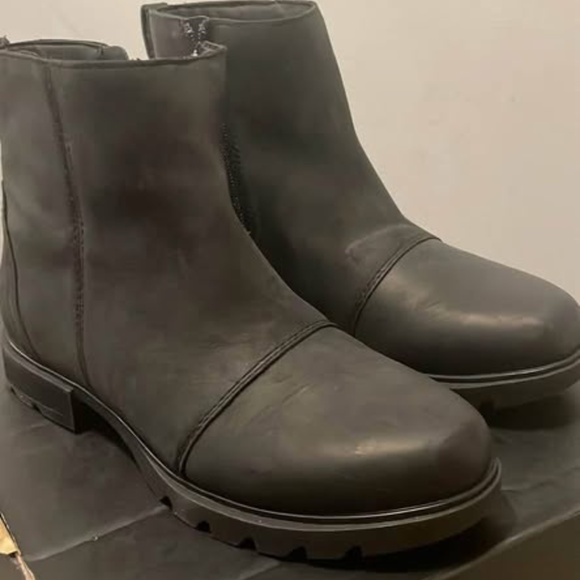 BRAND NEW women sorel emelie III zip waterproof leather boots size US 6.5 & 10 - Picture 5 of 6